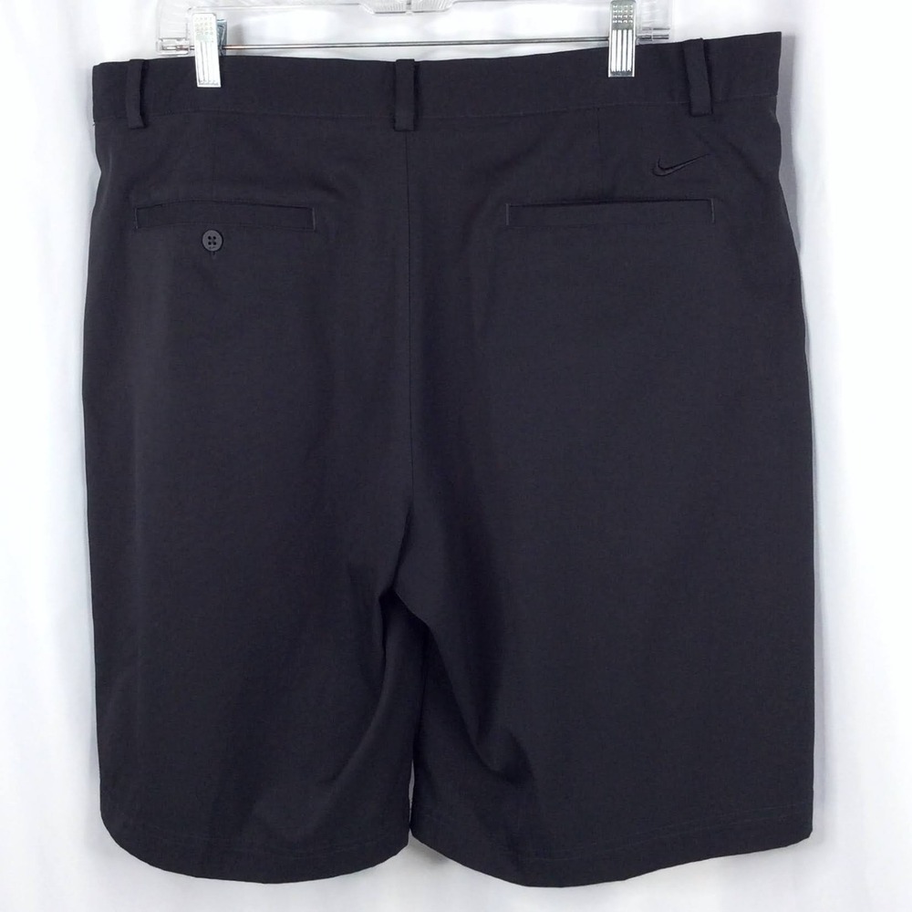 Nike Golf Tour Performance Dri-Fit Shorts Men's Size 38 Black Flat Front - Picture 2 of 5